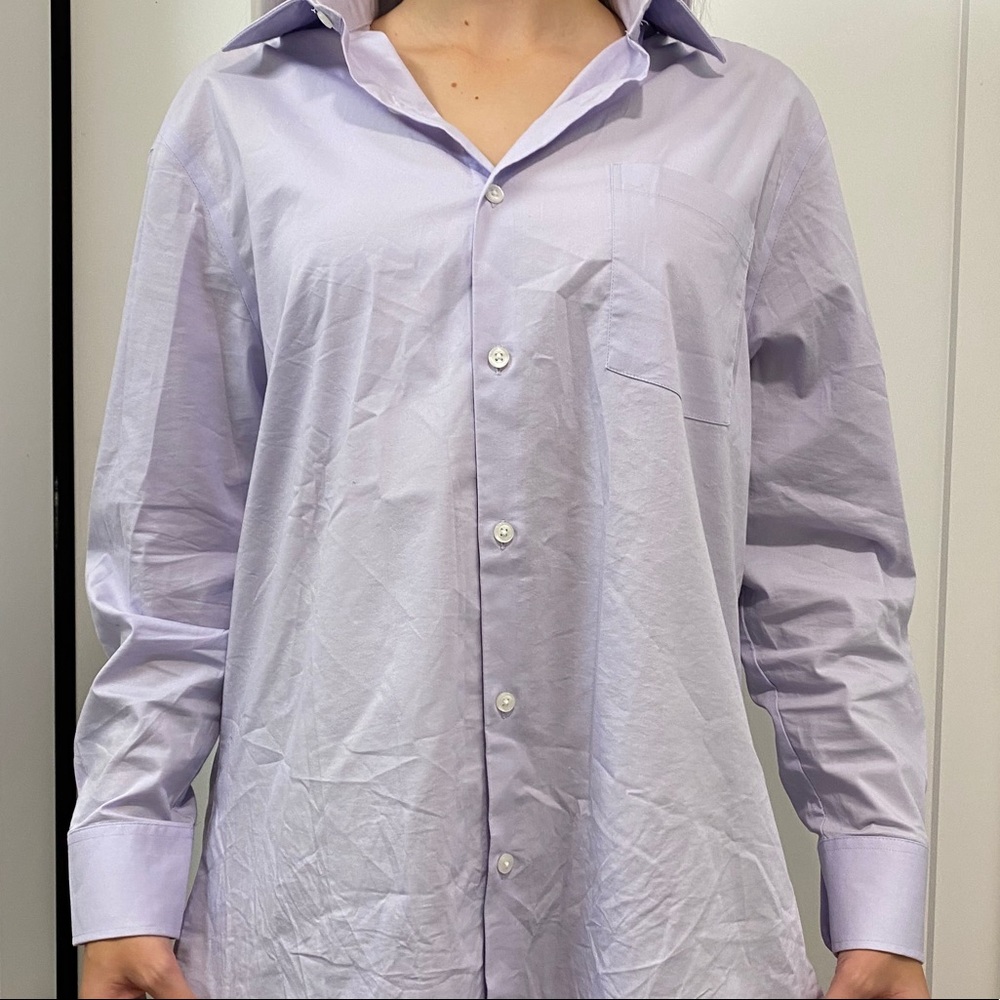Lilac Button-Up Shirt
